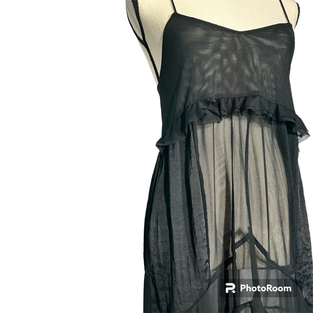 Zara Collection Maxi Patchwork Sheer Slip Dress - Picture 4 of 16